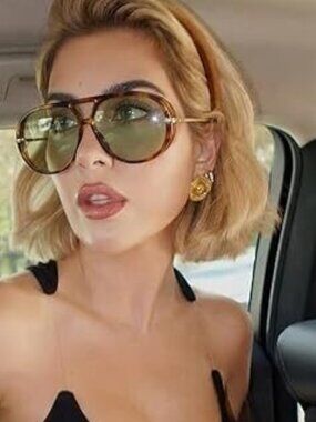 007 Trendy Oversized Aviator Sunglasses